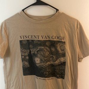 Brown/tan women t-shirt size-Medium